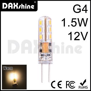 DAXSHINE 24LED G4 1.5W 12V Warm White 2800-3200K 70-90lm      